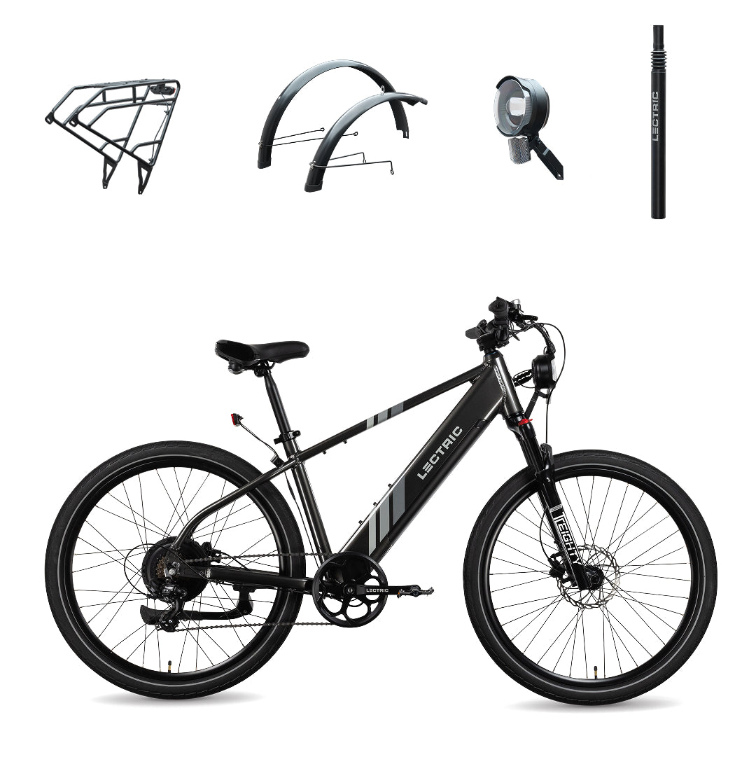 XPress 750 High-Step + FREE Rear Rack, Fenders, Elite Headlight, Suspension Seat Post ($316 Value)
